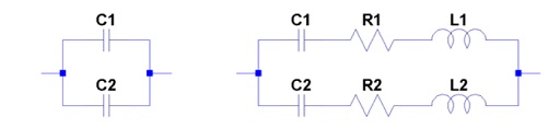Equivalent-schematic-diagram-of-two-parallel-connected-capacitors