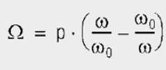 Normalized-off-resonance