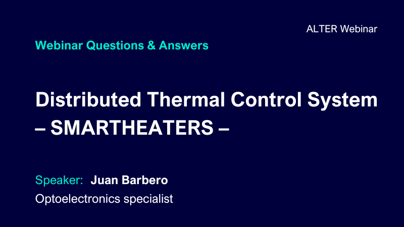 SMARTHEATERS for space: Q&A on Distributed Thermal Control
