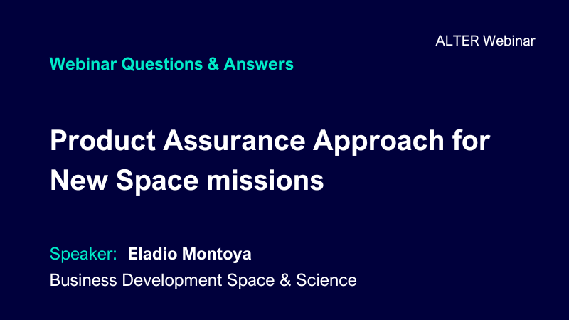 New Space & Product Assurance: Expert insights