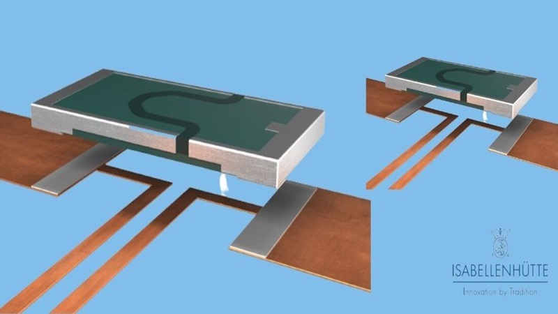 Current flow measurement using precision resistors