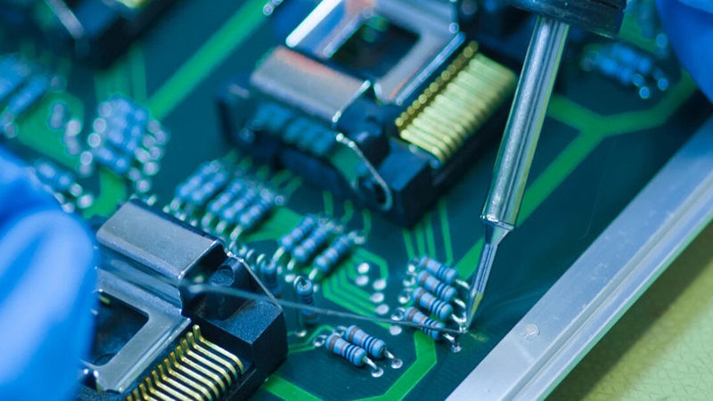 What is a life test in electronic components?